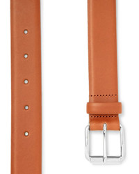 A.P.C. 3cm Camel Fabien Leather Belt