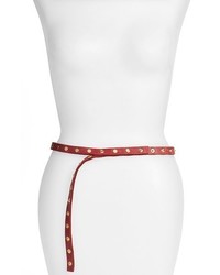 ADA Cala Studded Skinny Leather Belt