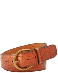 Fossil Embossed Studded Leather Belt