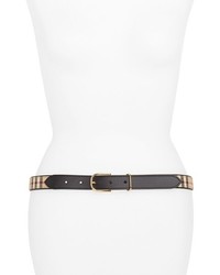 Burberry Ewell Horseferry Check Leather Belt