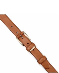 Aspinal of London Ladies Westbourne Belt In Smooth Natural Tan