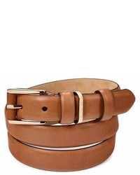 Aspinal of London Ladies Westbourne Belt In Smooth Natural Tan