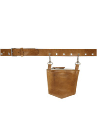 Dheygere Tan Leather Pocket Belt