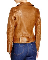 Karen Millen Leather Biker Jacket 100% Bloomingdales