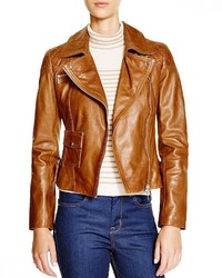 Karen Millen Leather Biker Jacket 100% Bloomingdales