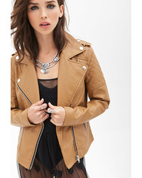 Forever 21 Quilted Faux Leather Jacket