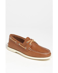 Sperry Top-Sider Authentic Original Leather Boat Shoe Tan 115 M