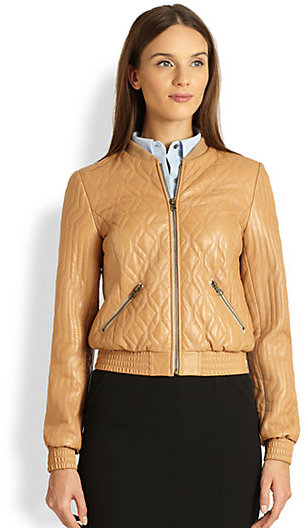 Halston Heritage Quilted Lambskin Jacket | Where to buy & how to wear