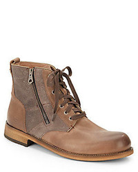 Andrew Marc New York Forest Leather Lace Up Boots
