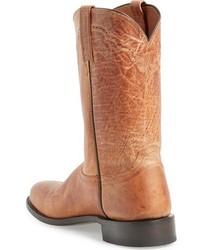 Lucchese Goat Roper Argyle Stitch Leather Boot