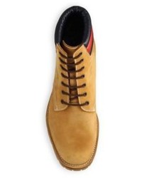 Gucci Marland Leather Lace Up Boots