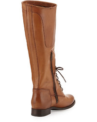 Frye Melissa Lace Up Riding Boot Camel
