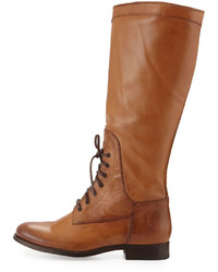 Frye Melissa Lace Up Riding Boot Camel