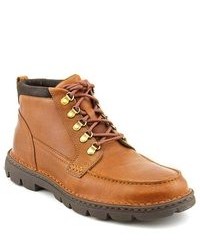 Rockport Rocsports Lite Rugged Moc Boot Tan Leather Casual Boots