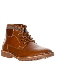 Steve Madden Nickkel Leather Boots Tan Size 9