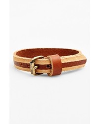 Caputo Co Skived Leather Wrap Bracelet