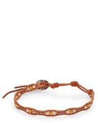 Chan Luu Labradorite Leather Single Strand Bracelet