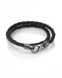 Tod's Leather Double Wrap Bracelet