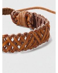 Topman Leather Woven Bracelet