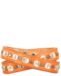 Will Leather Goods Studded Wrap Cuff