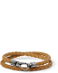 Tod's Woven Leather Wrap Bracelet