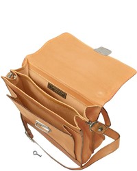 Robe Di Firenze Sand Vegetable Tanned Leather Vertical Briefcase
