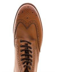 Grenson Sharp Leather Brogue Boots