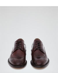 Reiss Ash Longwing Leather Brogues
