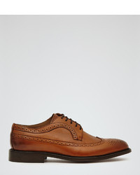 Reiss Ash Longwing Leather Brogues