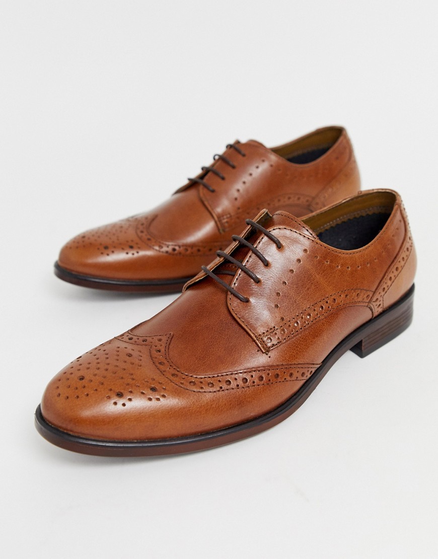 Burton Menswear Brogue In Tan, $23 | Asos | Lookastic