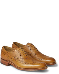 Grenson Dylan Grained Leather Wingtip Brogues