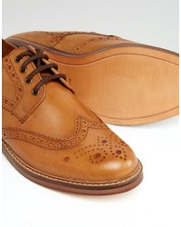 Red Tape Premium Brogues In Tan Leather