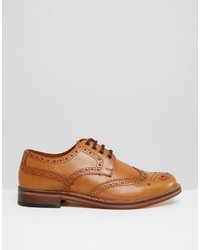 Red Tape Premium Brogues In Tan Leather