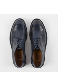 Paul Smith Tan Dip Dyed Calf Leather Lincoln Brogues With Rubber Grip
