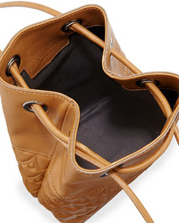 Reece Hudson Bowery Small Leather Bucket Bag Camel