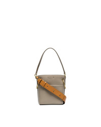 Chloé Grey Roy Mini Leather Bucket Bag