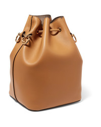 Fendi Mon Trsor Leather Bucket Bag