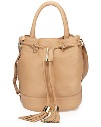 See by Chloe Vicki Leather Bucket Bag Cappuccino
