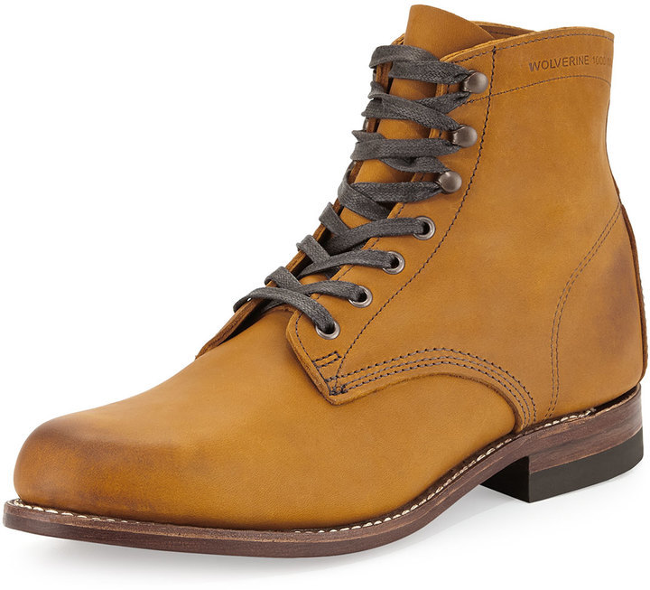 wolverine boots tan