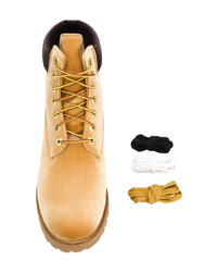 Off-White X Timberland Lace Up Boots