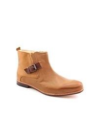 Memphis Light Brown Leather Boots