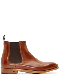 Paul Smith Ps By Brown Leather Contrast Bertram Chelsea Boots
