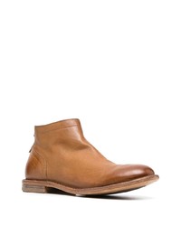 Moma Zip Up Leather Ankle Boots