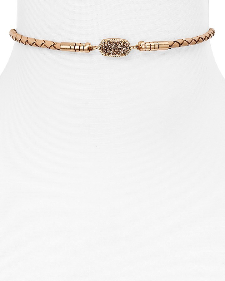 kendra scott leather choker