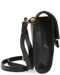 Vince Camuto Aster Convertible Leather Clutch Black