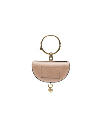 Chloé Beige Nile Mini Minaudiere Leather Bracelet Bag