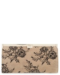 Jimmy Choo Camille Lace Leather Clutch