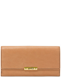 Fossil Knox Leather Flap Clutch Wallet
