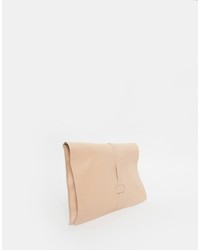 Asos Leather Tie Clutch Bag