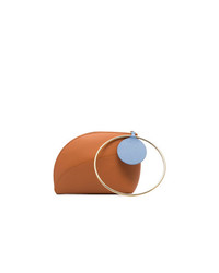 Roksanda Orange Eartha Small Bicolour Leather Bracelet Bag